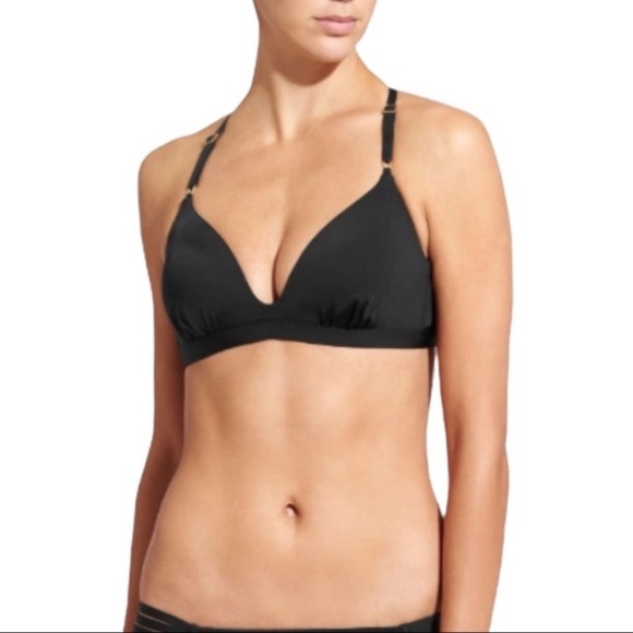 Athleta Other - Athleta Black Suryana Aqualuxe Molded Cup Bikini Top